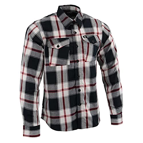 Amazon.com: Milwaukee Leather MNG11625 Men's Flannel Plaid Black